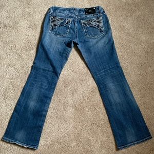 Miss Me size 28 Easy Boot, chains and studs design